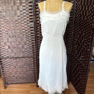 Vintage soft pink lingerie slip dress boudoir photos retro sz 32 small LN